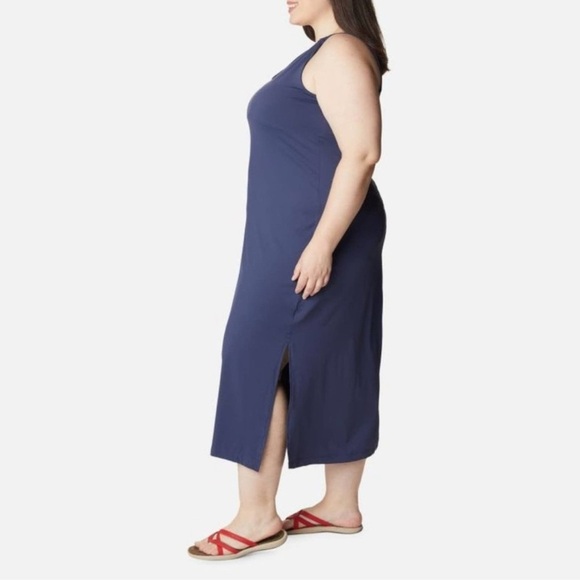 NWT Columbia Chill River Midi Dress Blue size 1X - Picture 2 of 8